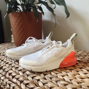 Nike Air Max 270 "White/Pink Foam/Honeydew" girls shoes